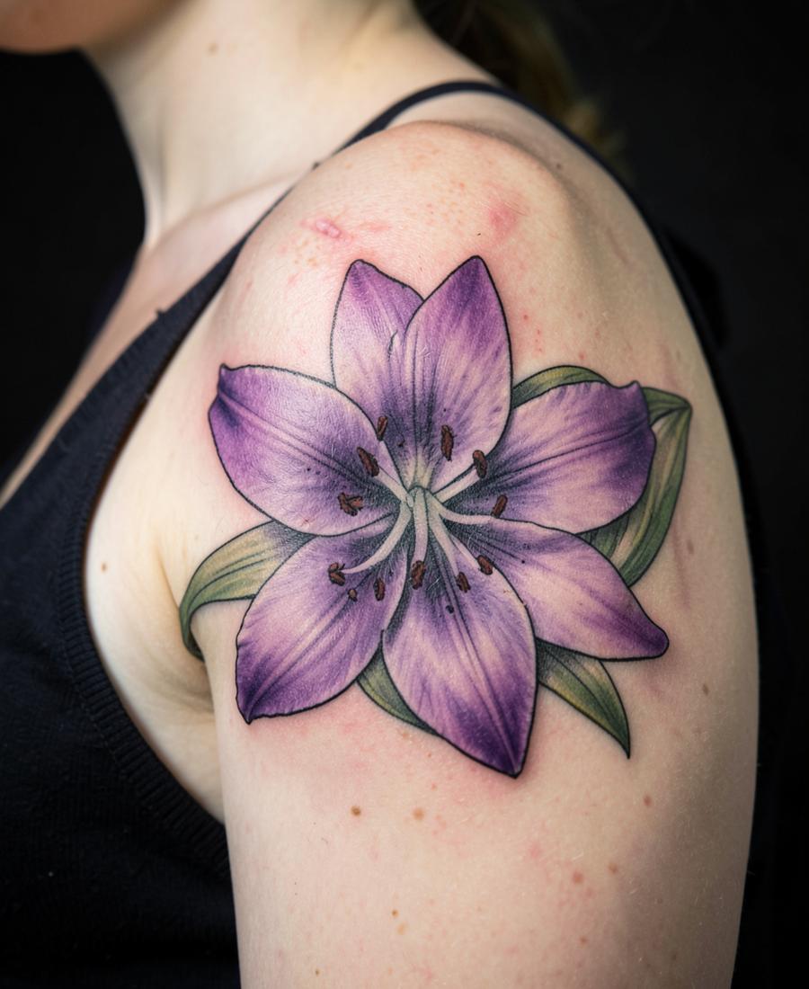 Purple Lily Colour Realism